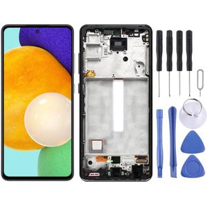 Original LCD Screen and Digitizer Full Assembly With Frame for Samsung Galaxy A52 SM-A526(5G Version)