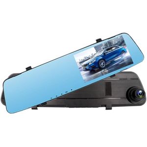 4.3 inch Car Rearview Mirror HD Night Vision Single Recording Driving Recorder DVR Support Motion Detection / Loop Recording