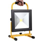 30W IP65 Waterproof COB LED Rechargeable Flood Light  2650LM 6000-6500K with Car Charger  AC 85-265V