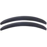 2 PCS Car Auto Rubber Fender Guard Protection Strip Scratch Protector Sticker  Size: 24*2cm