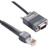 2m RS232 to RJ45 Scanner Serial Data Cable for Symbol LS2208(Grey)
