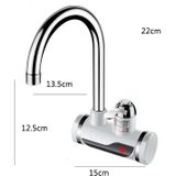 Kitchen Instant Electric Hot Water Faucet Hot & Cold Water Heater EU Plug Specification: Digital Leakage Protection Side Water Inlet