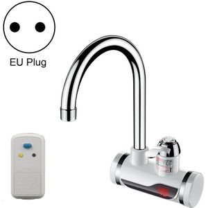 Kitchen Instant Electric Hot Water Faucet Hot & Cold Water Heater EU Plug Specification: Digital Leakage Protection Side Water Inlet