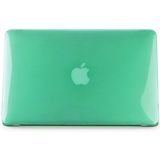 ENKAY for MacBook Air 13.3 inch (US Version) / A1369 / A1466 4 in 1 Crystal Hard Shell Plastic Protective Case with Screen Protector & Keyboard Guard & Anti-dust Plugs(Green)