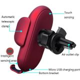Smart Infrared Sensor Car Wireless Charger Car Holder Mobile Phone Wireless Charger  Colour: Yellow  (With Suction Cup Bracket)
