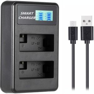 For Canon LP-E8 Smart LCD Display USB Dual-Channel Charger