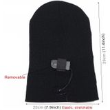 Unisex Warm Winter Polyacrylonitrile Knit Hat Adult Head Cap with 5 LED Light (Coffee)