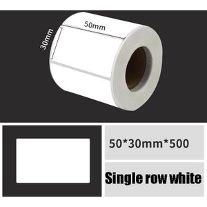 Printing Paper Dumb Silver Paper Plane Equipment Fixed Asset Label for NIIMBOT B50W  Size: 50x30mm White