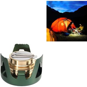 Outdoor Camping Alcohol Stove Vaporized Liquid Alcohol Atove Mini Alcohol Stove Portable Creative Alcohol Stove(Dark Green)