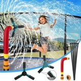 XZSSQ01 Gardening Supplies Garden Trampoline Rotating Sprinkler  Colour: Red Big