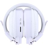 SH-S1 Folding Stereo HiFi Wireless Sports Headphone Headset with LCD Screen to Display Track Information & SD / TF Card  For Smart Phones & iPad & Laptop & Notebook & MP3 or Other Audio Devices(White)