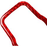 Carbon Fiber Car Headlight Switch Panel Decorative Sticker for Alfa Romeo Giulia 2017-2019 Right Drive (Red)