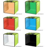PULUZ 30cm Folding Portable Ring Light Photo Lighting Studio Shooting Tent Box Kit with 6 Colors Backdrops (Black  White  Yellow  Red  Green  Blue)  Unfold Size: 30cm x 30cm x 30cm(Green)