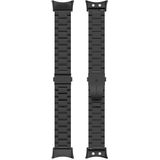 For Garmin Forerunner 45 / 45S / Swim 2 Universal Three Beads Stainless Steel Replacement Wrist Strap Watchband(Black)