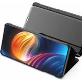 Electroplating Mirror Horizontal Flip Leather Case for Xiaomi Pocophone F1  with Holder(Black)