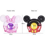 Baby Cartoon Inflatable Swimming Ring Lifesaving Ring Axillary Ring Suitable for Children Aged 2-6  Size: 86x65cm(Black Red)