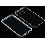 For Samsung Galaxy S7 Edge PC+TPU Ultra-Thin Double-Sided All-Inclusive Transparent Case