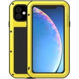 For iPhone 11 Pro Max LOVE MEI Metal Shockproof Waterproof Dustproof Protective Case(Yellow)