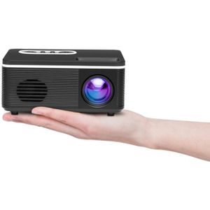 S361 80 lumen 480x320 Pixel Portable Mini Projector  Support 1080P  Powerplug:UK Plug(Black)