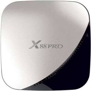 X88 PRO 4K HD Smart TV Box with Remote Controller  Android 9.0 RK3318 Quad-Core 64bit Cortex-A53  4GB+64GB  Support Dual Band WiFi & AV & HDMI & RJ45 & TF Card & SPDIF