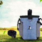 Dog Training Bag Outing Food Snacks Garbage Bag Dog Outing Training Waist Bag Pet Training Bag  Specification:Blue Waist Bag