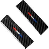 2 PCS Car USA Color Carbon Fiber Central Control Decorative Sticker for Ford Mustang 2015-2017