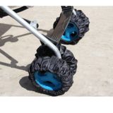 Household Dust-proof And Dirty-proof Wheel Cover Baby Wheel Cover  Size:L(Black)
