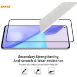 For OnePlus 9R 5 PCS ENKAY Hat-Prince Anti-drop Full Glue Tempered Glass Full Screen Film Anti-fall Protector