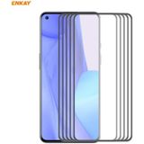 For OnePlus 9R 5 PCS ENKAY Hat-Prince Anti-drop Full Glue Tempered Glass Full Screen Film Anti-fall Protector