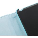 360 Degree Rotation Litchi Texture Leather Case with 3 Gears Holder & Sleep / Wake-up Function for iPad Air(Blue)