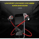 AWEI A980BL Wireless Sport Bluetooth Magnetic Earbud Stereo Earphone with Wire Control + Mic  Support Handfree Call  for iPhone  Samsung  HTC  Sony and other Smartphones(Green)