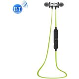 AWEI A980BL Wireless Sport Bluetooth Magnetic Earbud Stereo Earphone with Wire Control + Mic  Support Handfree Call  for iPhone  Samsung  HTC  Sony and other Smartphones(Green)
