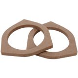 2 PCS Car Auto Wood Loudspeaker Base Protection Cover Holder Mat for Toyota