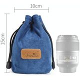 S.C.COTTON Liner Shockproof Digital Protection Portable SLR Lens Bag Micro Single Camera Bag Round Blue S