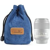 S.C.COTTON Liner Shockproof Digital Protection Portable SLR Lens Bag Micro Single Camera Bag Round Blue S