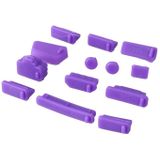 13 in 1 Universal Silicone Anti-Dust Plugs for Laptop(Purple)