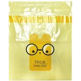 15 PCS Creative Cute Car Garbage Bag Paste-type Cleaning Bag for Car Interior(Yellow)