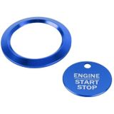 Car Engine Start Key Push Button Ring Trim Sticker Decoration for Ford F150 (Blue)