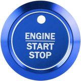 Car Engine Start Key Push Button Ring Trim Sticker Decoration for Ford F150 (Blue)