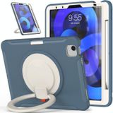Shocproof Silicone + PC Protective Case with 360 Degree Rotation Foldable Handle Grip Holder & Pen Slot For iPad Air 4 10.9 / Pro 11 2021 / 2020 / 2018(Cornflower Blue)