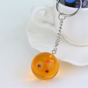 Anime Dragon Ball 7 Stars Balls 2.7cm PVC Figures Toys Keychain(3 star)