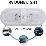 D4347 10-24V 6-7W 4000-4500K 560LM RV Yacht 48 PCS LED Lamps Dome Light Ceiling Lamp  with Independent Switch Control