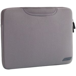15.4 inch Portable Air Permeable Handheld Sleeve Bag for MacBook Air / Pro  Lenovo and other Laptops  Size: 38x27.5x3.5cm (Grey)