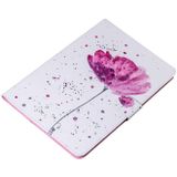 Purple Orchids Pattern Horizontal Flip Leather Case for Amazon Kindle Paperwhite 4 (2018) / 3 / 2 / 1  with Holder & Card Slot & Wallet