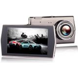 H600 4 inch Front and Rear Dual-recording HD 1080P Night Vision Driving Recorder Support Loop Recording / Parking Monitoring