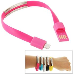 Wearable Bracelet Sync Data Charging Cable  For iPhone 6 & iPhone 5S & iPhone 5C &iPhone 5  Length: 24cm(Magenta)