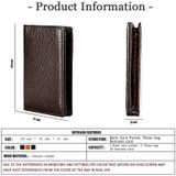 KB156 Antimagnetic RFID Men Leather Card Bag Card Holder(Zwart)