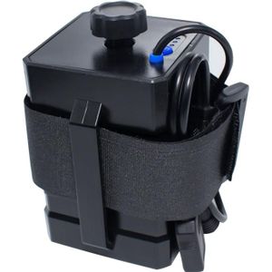 3 Sections 18650/26650 Waterproof Battery Box with 12v Round Head & 5v USB Connector Output Voltage Does Not Include Battery(Black)