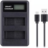 For Nikon EN-EL14/EN-EL14a Smart LCD Display USB Dual-Channel Charger