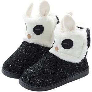 Herfst en winter non-slip home katoenen laarzen dikke warme katoenen slippers  maat: 35-36